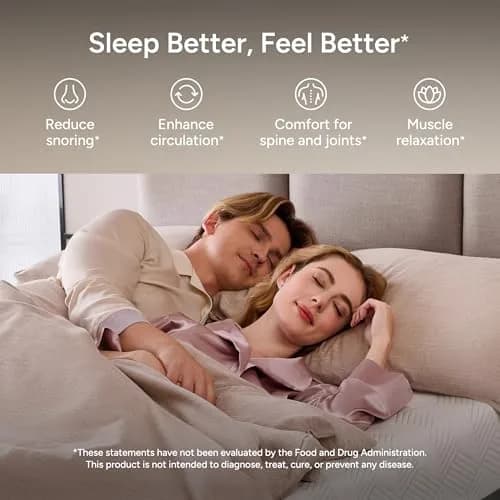 Renanim Full Size Adjustable Bed Frame with 12" Hybrid Mattress | Zero Gravity, Massage & USB Ports thumbnail 7
