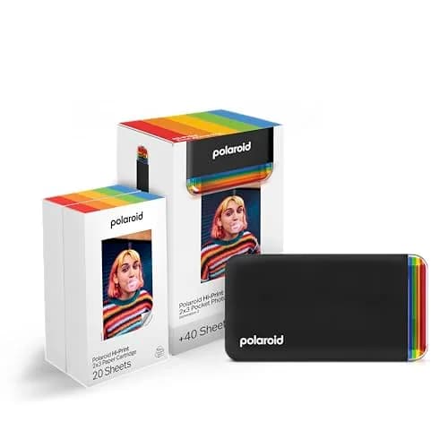 Polaroid Hi-Print 2x3 Pocket Photo Printer Gen2 Black with 40 Photos | Dye-Sublimation Bluetooth Printer thumbnail 1