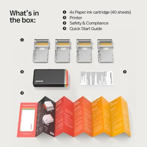 Polaroid Hi-Print 2x3 Pocket Photo Printer Gen2 Black with 40 Photos | Dye-Sublimation Bluetooth Printer thumbnail 8