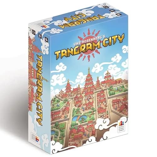 Capstone Games Tangram City Strategy Board Game 1-4 Players | ASTM-Tested Educational Toy thumbnail 1