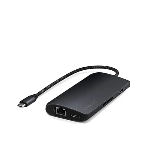 Satechi 8-in-1 USB-C Hub V3, 8K HDMI, 100W Charging, Ethernet, Midnight | Multiport Adapter for Mac & Windows thumbnail 4
