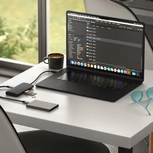 Satechi 8-in-1 USB-C Hub V3, 8K HDMI, 100W Charging, Ethernet, Midnight | Multiport Adapter for Mac & Windows thumbnail 8