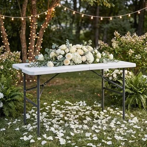 Saicool Folding Event Table 4FT | Heavy Duty Indoor Outdoor Camping Table thumbnail 3