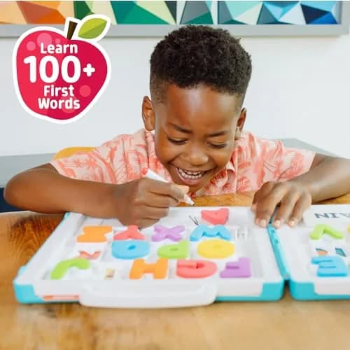 Chuckle & Roar All About ABC’s Travel Case – On-the-Go Alphabet Learning Set with Chunky Foam Letters, Dry-Erase Board, Spelling Cards & Puzzle for Kids 3+ thumbnail 6