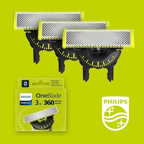 Philips OneBlade 360 Replacement Blades | 3 Pack | Model QP430/60 | Stainless Steel thumbnail 2