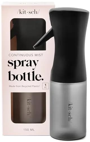 Kitsch Continuous Spray Bottle for Hair – Black, 150ml (5.1 oz) | Ultra-Fine Mist for Effortless Styling thumbnail 1