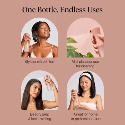 Kitsch Continuous Spray Bottle for Hair – Terracotta, 150ml (5.1 oz) | Ultra-Fine Mist for Styling & Refreshes Curls thumbnail 6