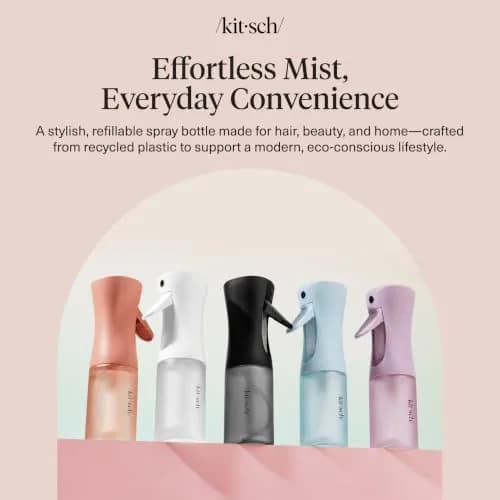 Kitsch Continuous Spray Bottle for Hair – Terracotta, 150ml (5.1 oz) | Ultra-Fine Mist for Styling & Refreshes Curls thumbnail 8