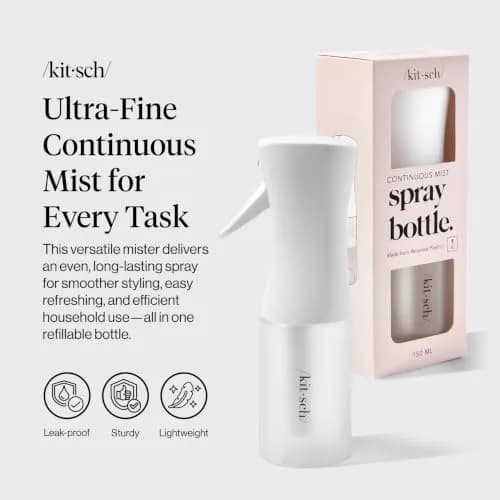 Kitsch Continuous Spray Bottle for Hair – White, 150ml (5.1 oz) | Ultra-Fine Mist for Effortless Styling thumbnail 2