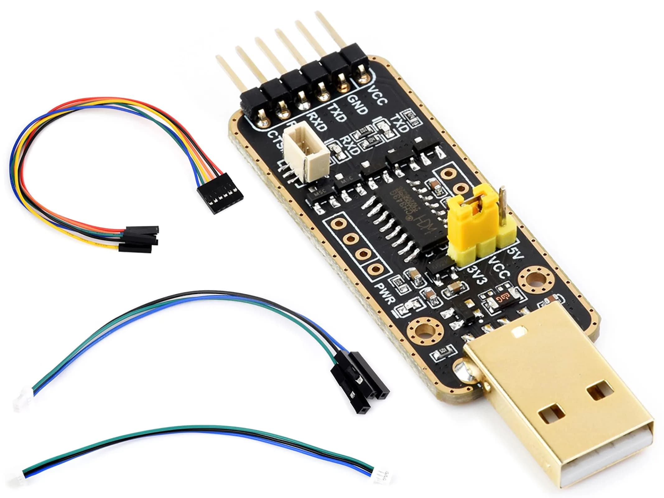 Wonrabai USB to UART Debugger Module for Raspberry Pi 5 | Multi-System UART Connection - main product image