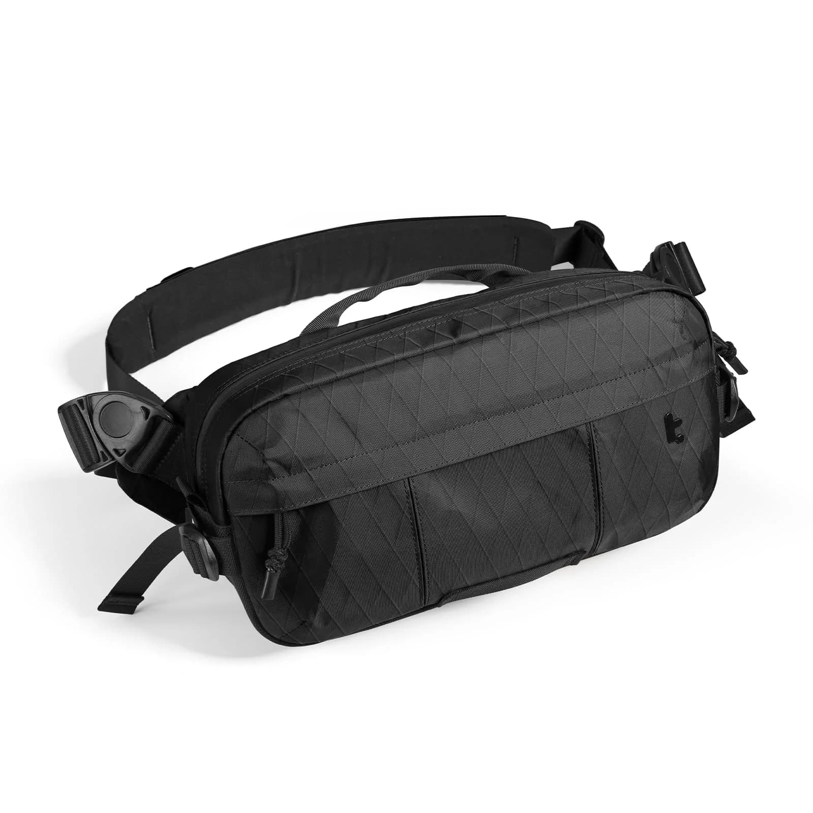 tomtoc Sling Bag Crossbody for Nintendo Switch 2/ROG Ally X | Heavy-Duty 1680D Nylon — X-pac Black