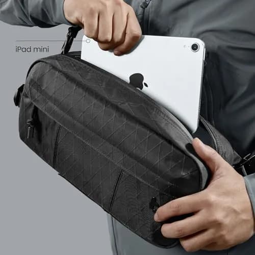 tomtoc 5.5L X-Pac Sling Crossbody Bag for Nintendo Switch 2/ROG Xbox Ally X | Waterproof Urban Travel Companion thumbnail 3