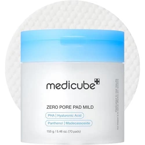 medicube Zero Pore Pads Mild 2.0 Toner Pads 70 Count (Pack of 1) | Gentle Exfoliation for Pores & Blackheads thumbnail 1