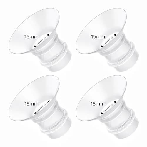 Suniceme 15mm Flange Inserts for 24mm Shields | BPA-Free Silicone for Comfortable Pumping thumbnail 1