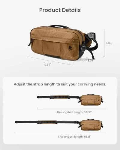 tomtoc 5.5L X-Pac Sling Crossbody Bag for Nintendo Switch 2/ROG Xbox Ally X | Urban Waterproof Design thumbnail 9