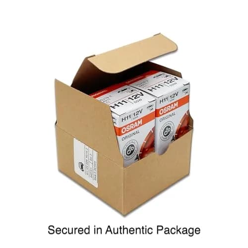 OSRAM H11 64211L+ DOT Original Standard Halogen Bulb 12V 55W 3800K PGJ19-2 (Pack of 2) thumbnail 5