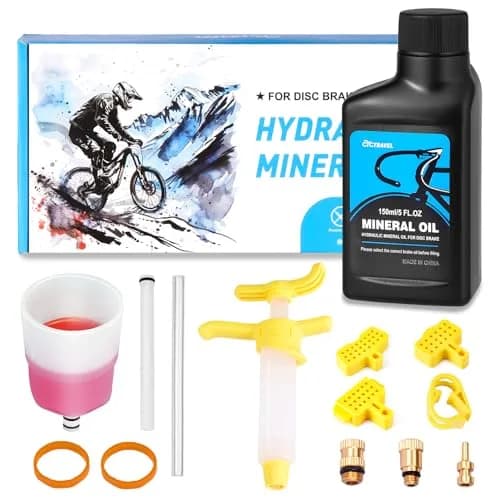cyctravel Hydraulic Brake Bleed Kit for Shimano Disc Brakes 150ml (5 Fl Oz) | USA Import with Mineral Oil thumbnail 1