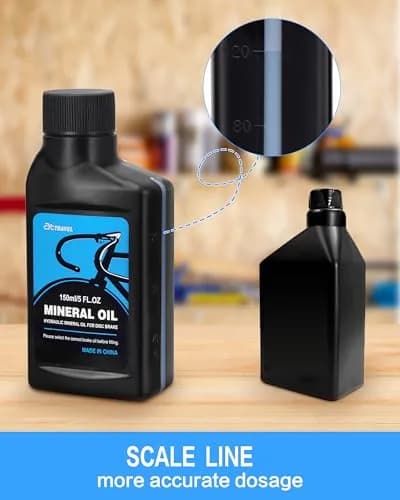 cyctravel Hydraulic Brake Bleed Kit for Shimano Disc Brakes 150ml (5 Fl Oz) | USA Import with Mineral Oil thumbnail 3