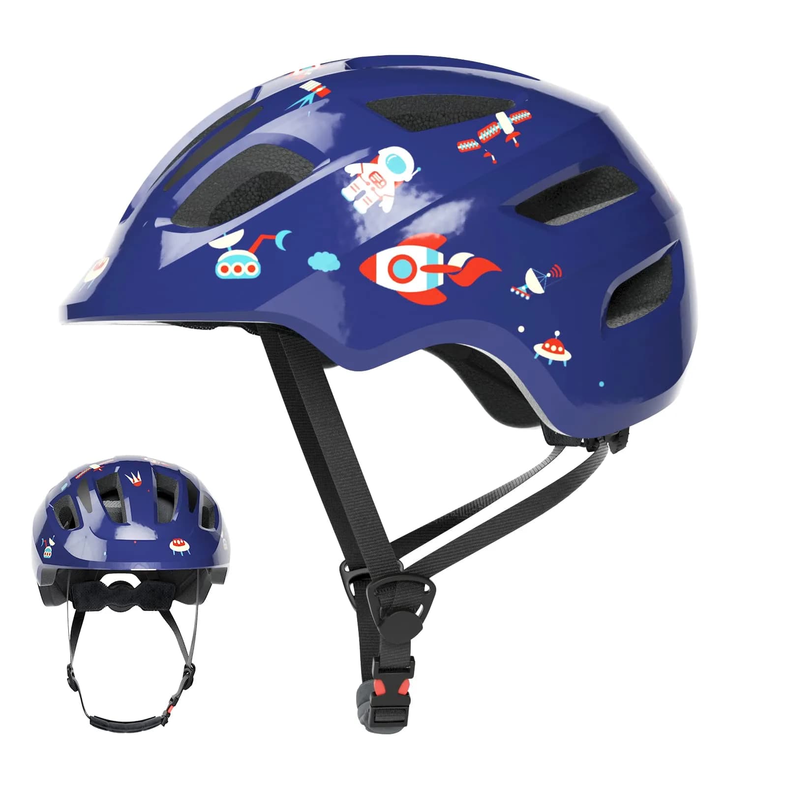 XJD Toddler Helmet for Kids, Design Blue, X-Small (46-51 cm) - Lightweight Multi-Sport Bike & Skateboard Helmet
