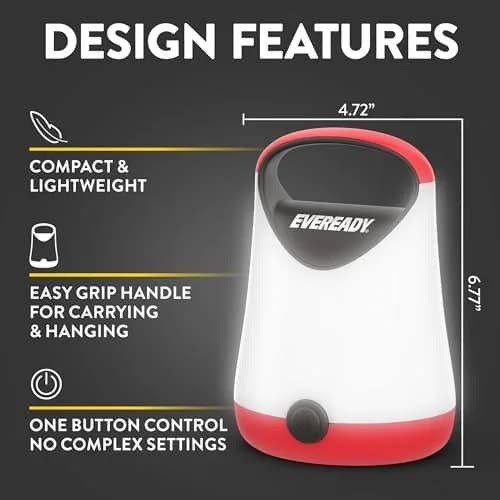 Eveready LED Camping Lantern X-250 (2-Pack, 250 Lumens) | 100 Hour Run-time, Water Resistant thumbnail 3