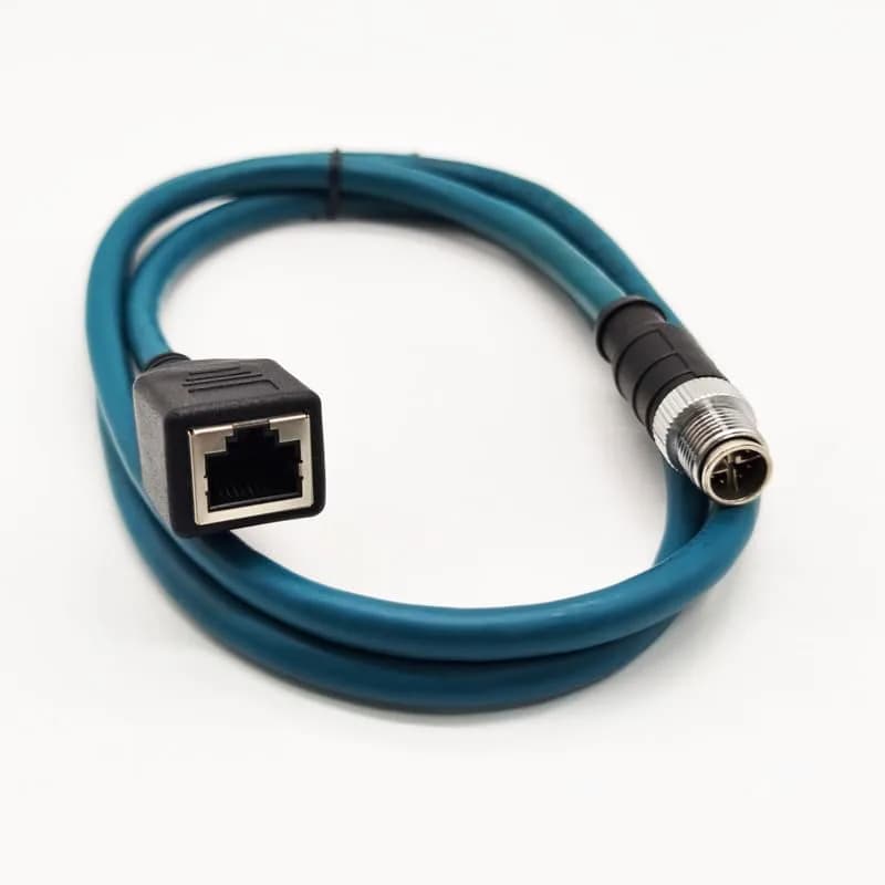 BOUUNCIY 16.4ft M12 to RJ45 Industrial Ethernet Cable | Shielded Cat6 Field Wireable for Automation thumbnail 12