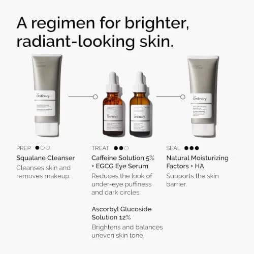 The Ordinary Caffeine Solution 5% + EGCG Eye Serum 60ml (2 Fl Oz) | Reduces Puffiness & Dark Circles thumbnail 7