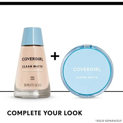 COVERGIRL Clean Matte Pressed Powder Tawny 10 g (Pack of 2) | Dermatologically Tested & Non-Comedogenic thumbnail 4