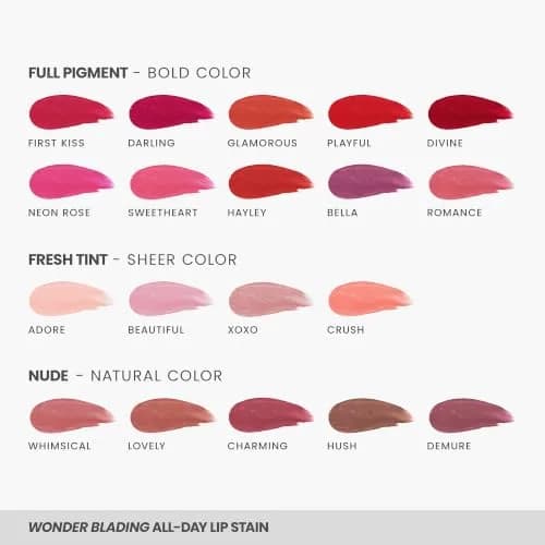 Wonderskin Wonder Blading Peel and Reveal Lip Stain Kit Neon Rose 9ml (0.3 Fl Oz) | Long-Lasting Waterproof Transfer-Proof thumbnail 7