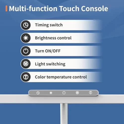 SEOUFRDZ LED Desk Lamp with Clamp, Adjustable Brightness & Color, Eye Protection, 360° Gooseneck (55.28 USD Offer) thumbnail 4