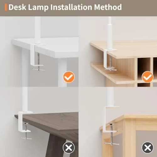 SEOUFRDZ LED Desk Lamp with Clamp, Adjustable Brightness & Color, Eye Protection, 360° Gooseneck (55.28 USD Offer) thumbnail 8