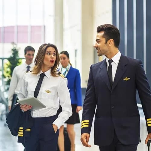TUSAUW Airline Pilot Captain Costume Set with Aviator Sunglasses Navy Blue | Pilot Role Play Accessories thumbnail 3