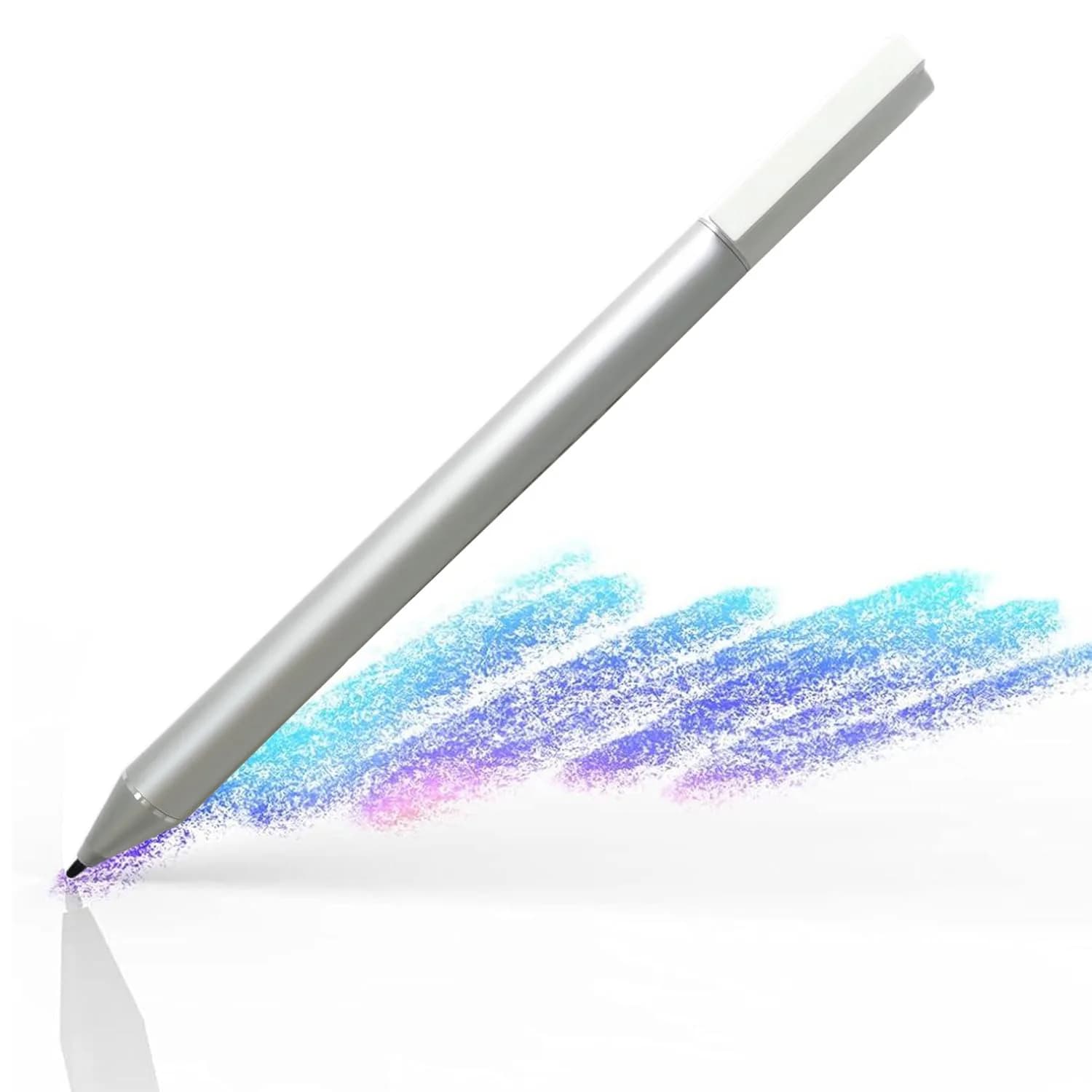MITATTOK Stylus Pen for HP X360 15-BL 12-F 12-F014DX | Compatible with HP Chromebook X2 12-F014DX, Silver, Power: AAAA batteries included