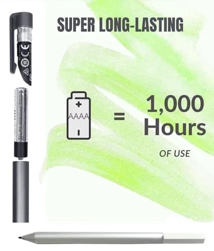 MITATTOK Stylus Pen for HP X360 15-BL 12-F 12-F014DX | Compatible with HP Chromebook X2 12-F014DX, Silver, Power: AAAA batteries included thumbnail 2