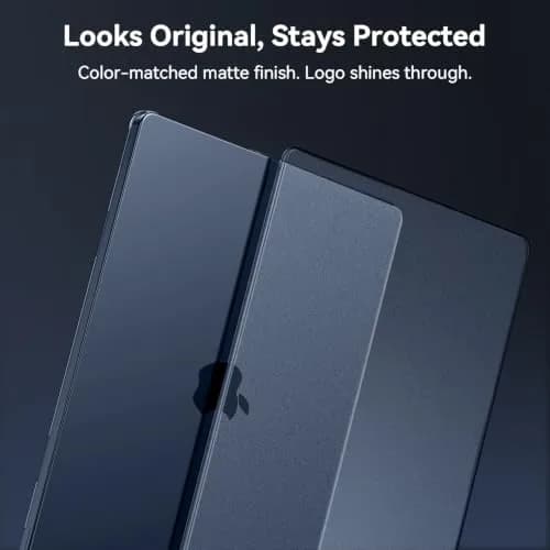 EooCoo Midnight Clear Matte Hard Case for MacBook Air 13.6 inch M2/M3/M4/M5 Chip | Scratch & Fingerprint Resistant thumbnail 3