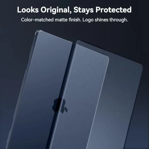 EooCoo Matte Hard Case for MacBook Air 15 inch M5/M4/M3/M2 Chip (Model A3448/A3241/A3114/A2941) | Midnight Clear thumbnail 6