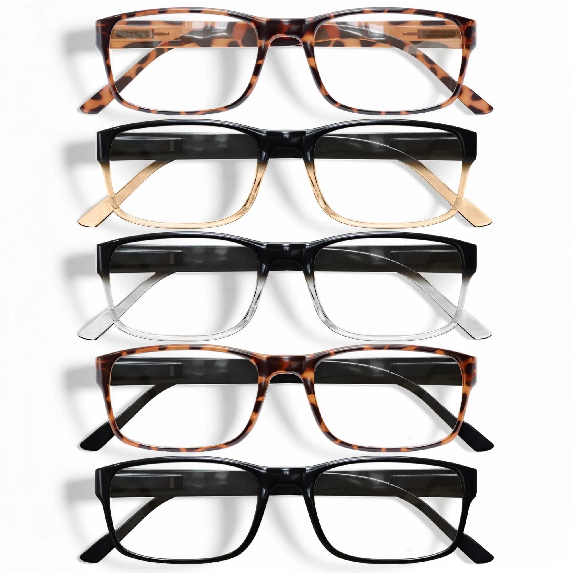 Gaoye 0.5 Reading Glasses 5-Pack | Blue Light Blocking & UV Protection - main product image