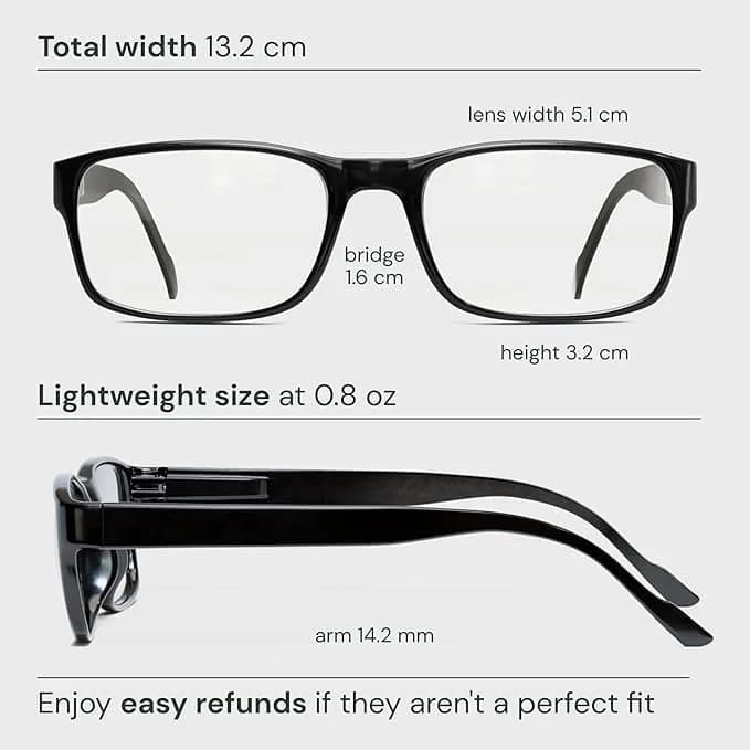 Gaoye 0.5 Reading Glasses 5-Pack | Blue Light Blocking & UV Protection thumbnail 7
