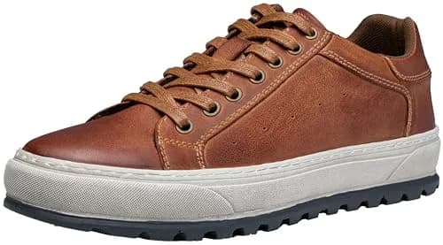 Jousen Men's Shoes Leather Casual Sneakers 11 | Stylish & Comfortable thumbnail 1