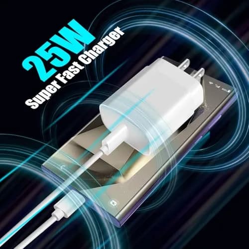 SpeedScope 25W USB C Samsung Charger 2-Pack 10FT Long Cable | Fast Charging for Galaxy S26 Ultra thumbnail 2