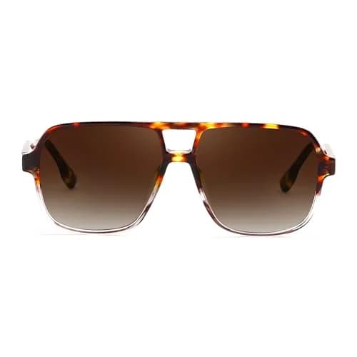 FEISEDY Retro Square Aviator Sunglasses Women Men Oversized Shades 55MM UV Protected thumbnail 3