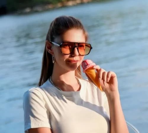 FEISEDY Retro Square Aviator Sunglasses Women Men Oversized Shades 55MM | Classic 70s Double Bridge Design thumbnail 3