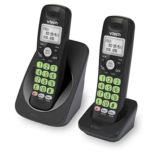 VTech VG131-21 Black Cordless Phone with 2 Handsets | DECT 6.0, Full-Duplex Speakerphone, Caller ID, Wall Mount thumbnail 7