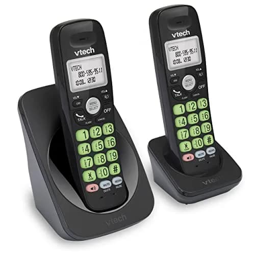 VTech VG131-21 Black Cordless Phone with 2 Handsets | DECT 6.0, Full-Duplex Speakerphone, Caller ID, Wall Mount thumbnail 8
