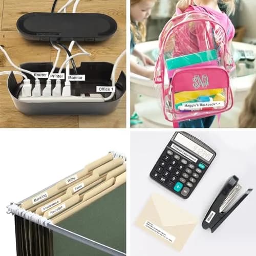 SUPVAN E10 Bluetooth Label Maker Machine with 3 Tapes, Portable, Black | 220V Compatible Printer thumbnail 6