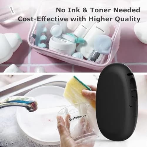SUPVAN E10 Bluetooth Label Maker Machine with 3 Tapes, Portable, Black | 220V Compatible Printer thumbnail 7