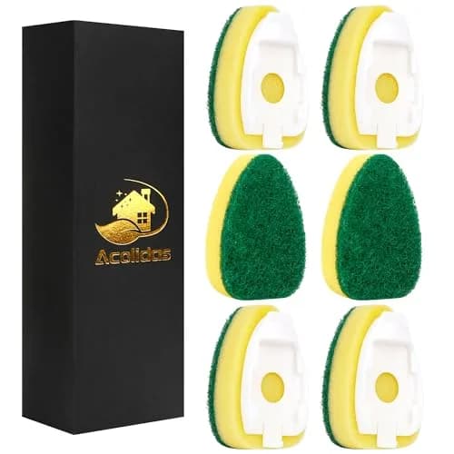 Acolidas Non Scratch Dishwand Refills 6 Pack | Durable, Scratch-Free Kitchen Sponge thumbnail 1