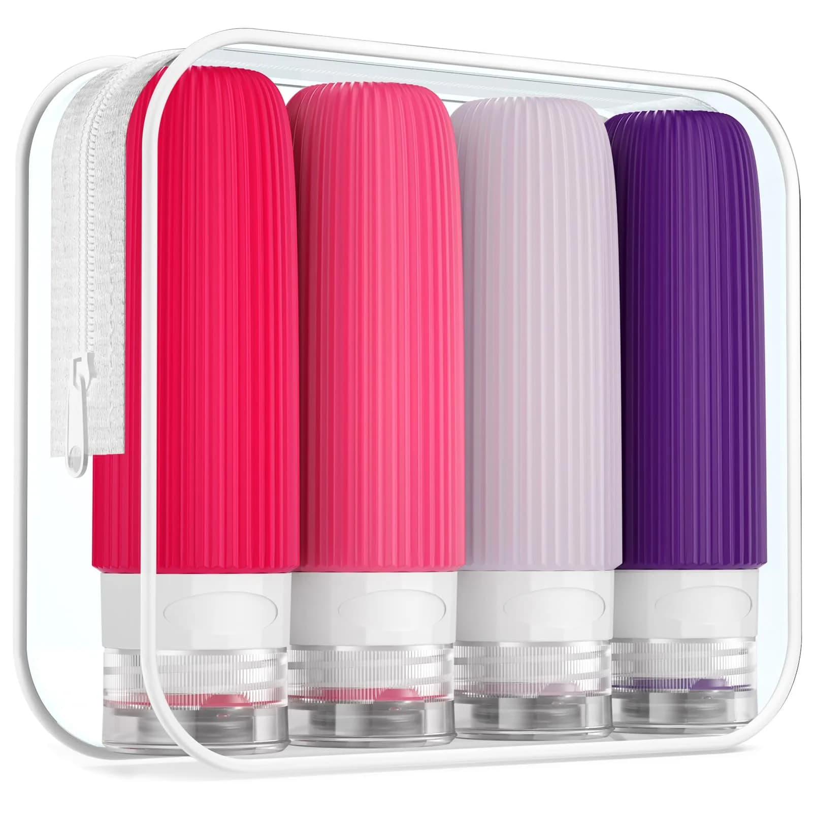 Mrsdry 3oz Travel Bottles | Leak Proof Silicone Toiletry Containers for TSA Travel