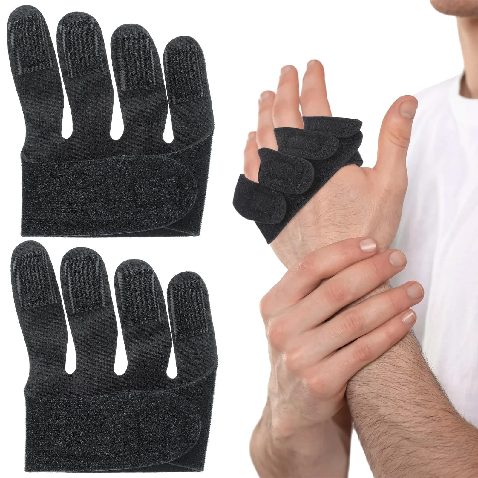 TrelaCo Ulnar Deviation Strap Right Hand Splint Small-Right 17.1-21 cm (2-Pack) — Small-Right