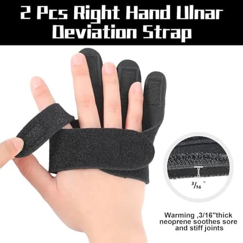 TrelaCo Ulnar Deviation Strap Right Hand Splint Small-Right 17.1-21 cm (2-Pack) thumbnail 6