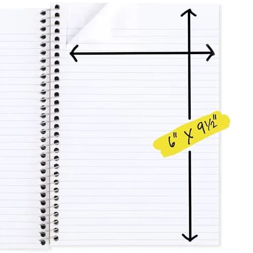 Five Star Spiral Notebook 2 Subject College Ruled 6" x 9-1/2" 80 Sheets | SFI Certified Paper thumbnail 9